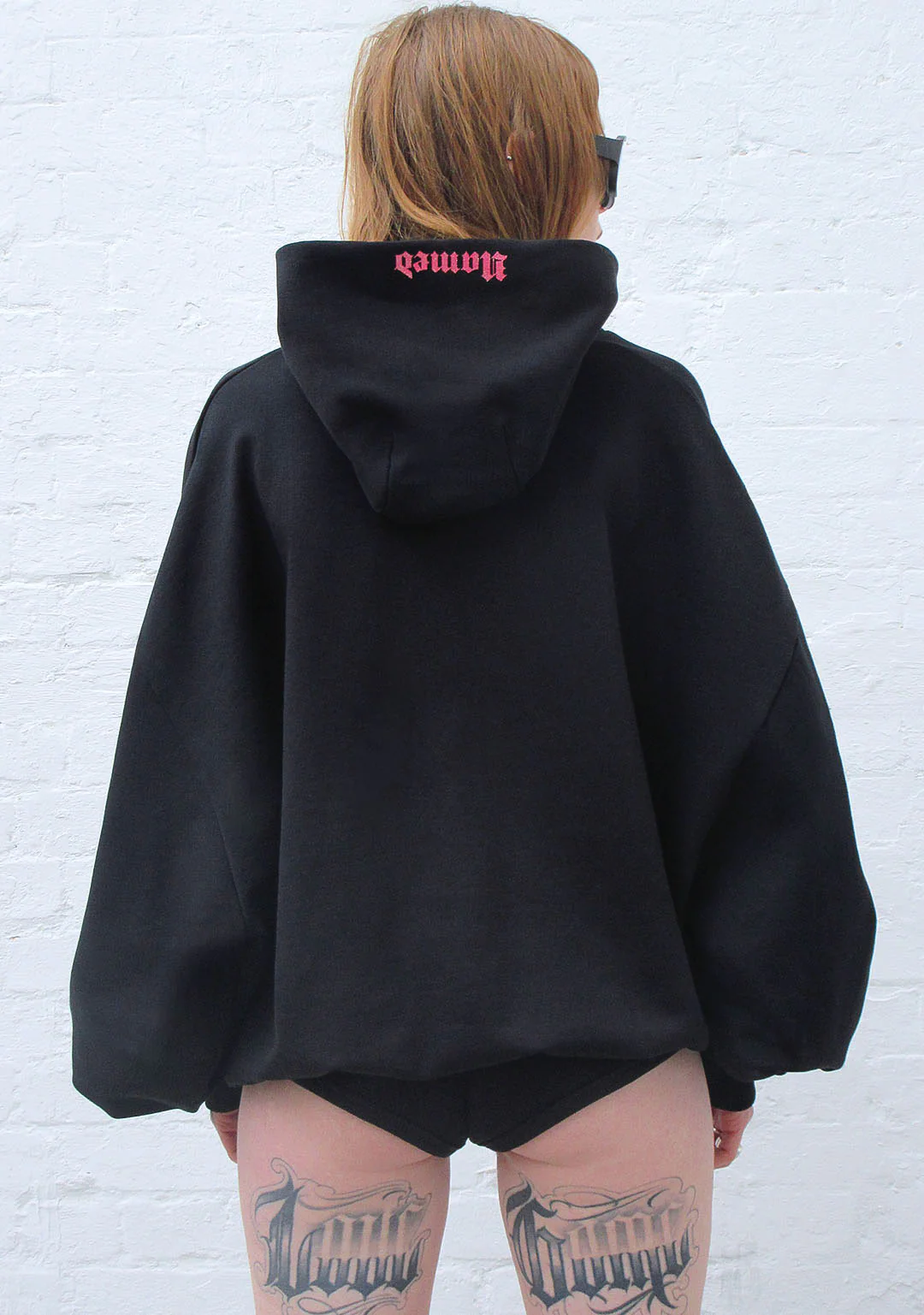 ACCEPTING TIPS RHINESTONE PULLOVER HOODIE BLACK - Image 4