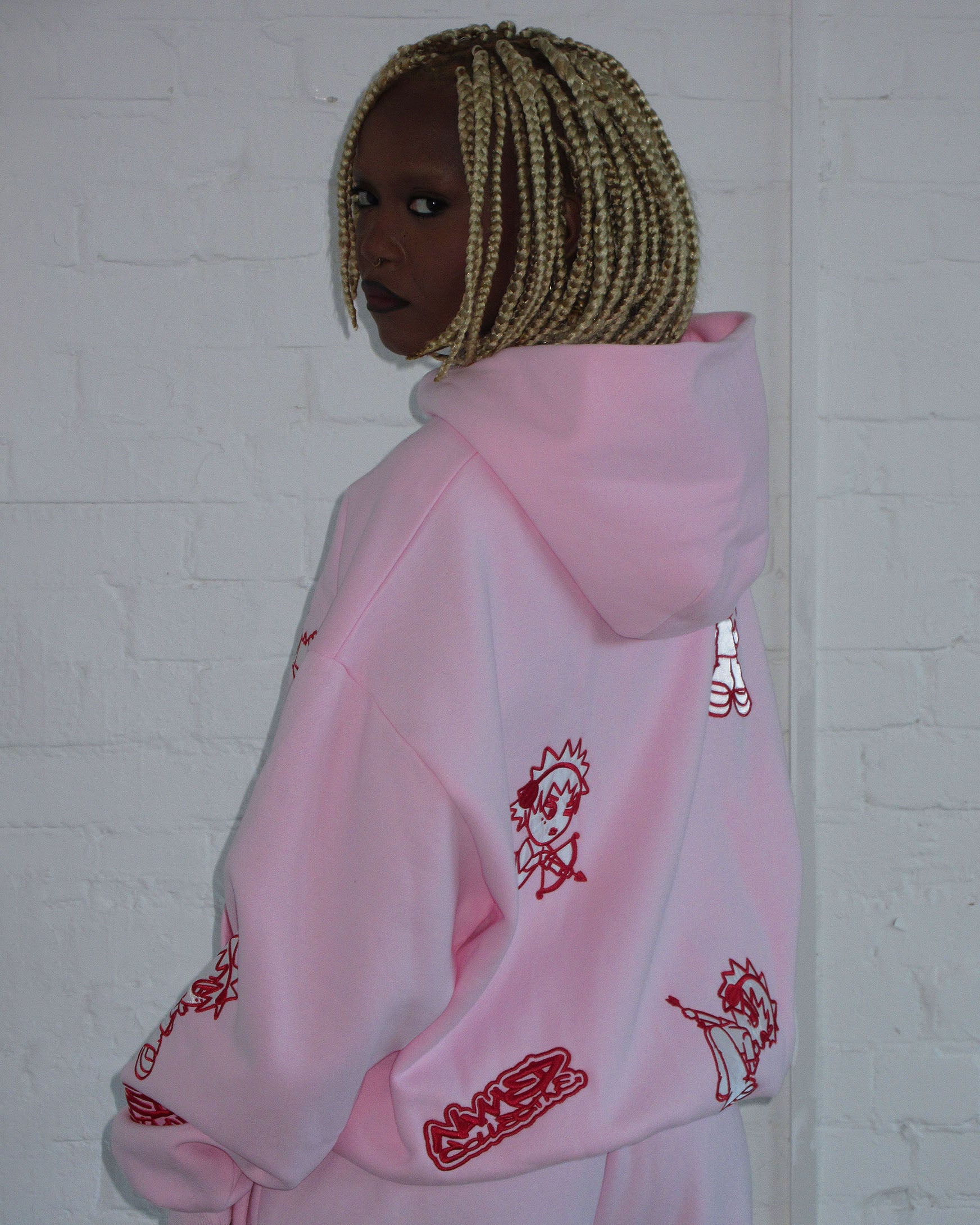 DO NOT ENABLE - MISBEHAVE ZIP HOODIE PINK POISON - Image 4