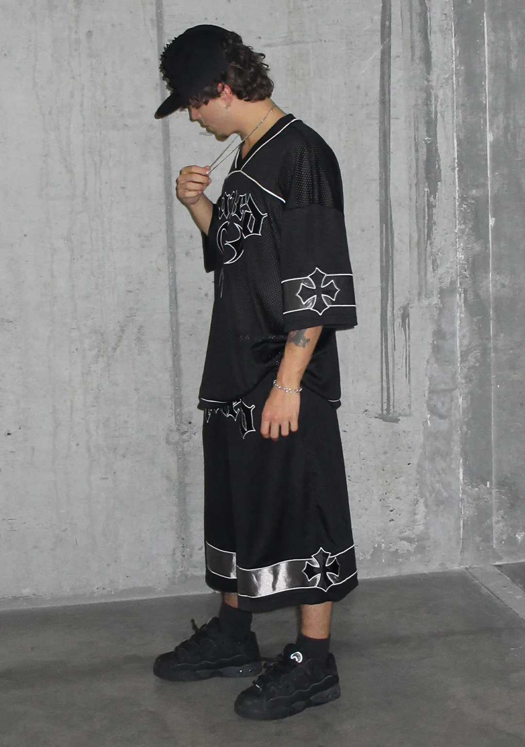 Nth ACTIVE AIRTEX MESH OVERSIZED JERSEY BLACK - Image 7