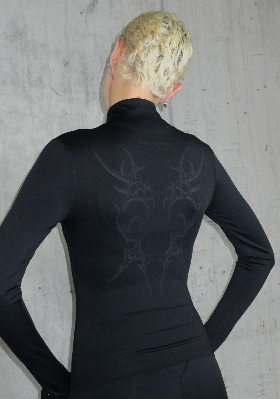 Nth ACTIVE CYBER ZIP THROUGH JACKET BLACK - Image 3