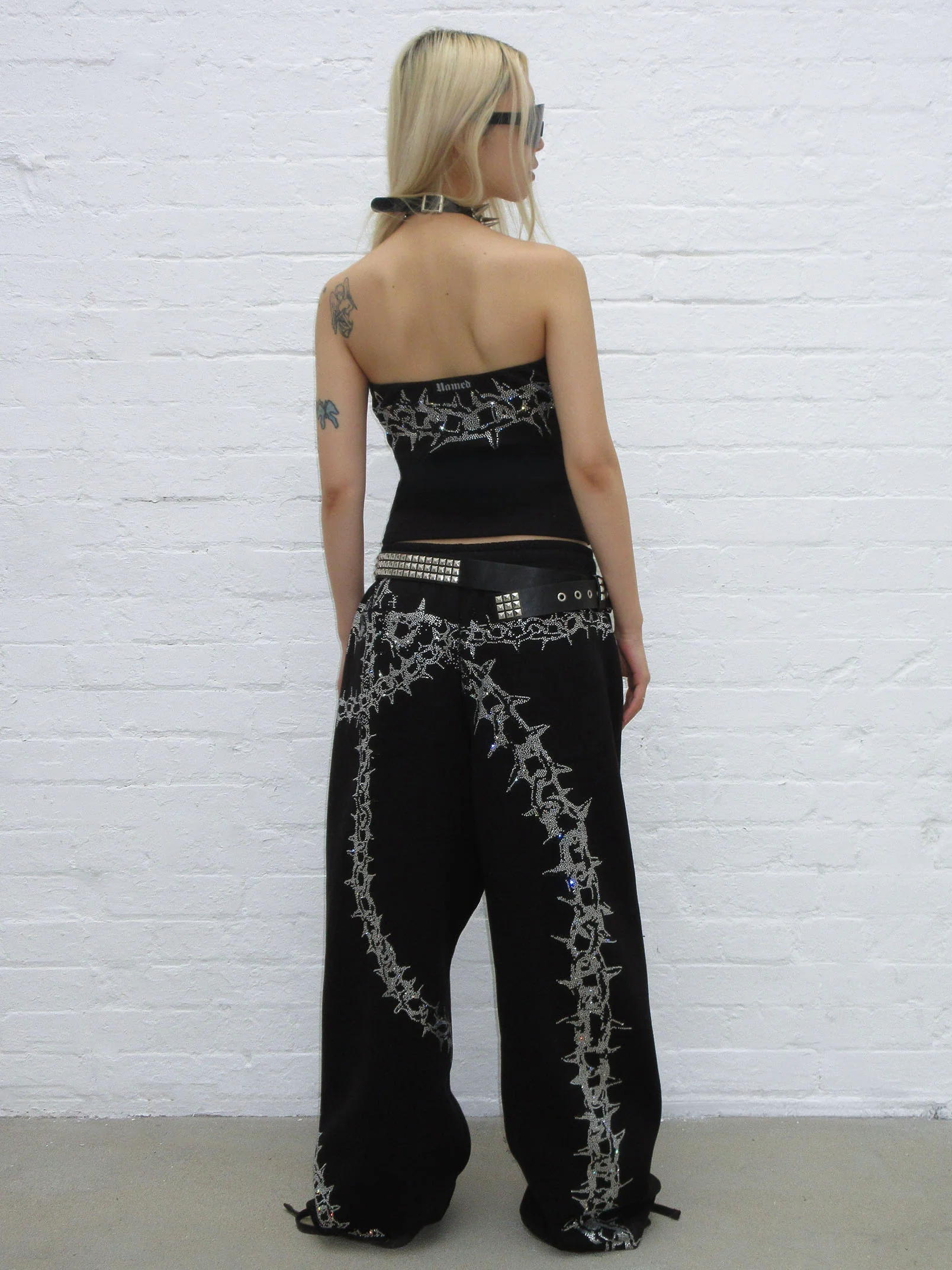 OMEN RHINESTONE TUBE TOP BLACK - Image 4