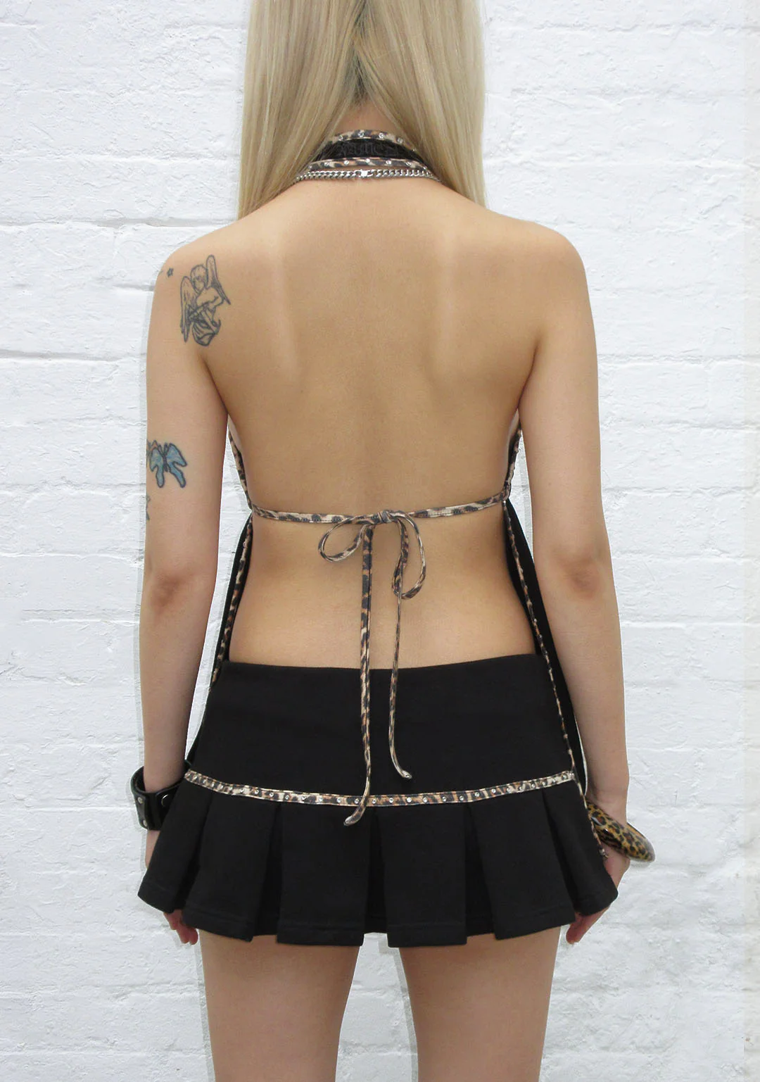 SPOILT PLEATED MICRO SKIRT BLACK - Image 3