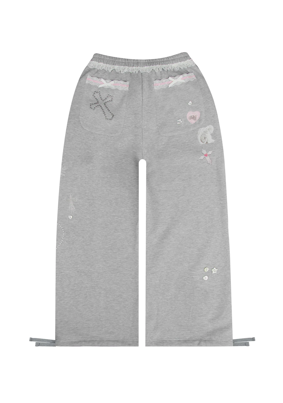 WHISPER OVERSIZED SWEATPANTS GREY MARL - Image 6