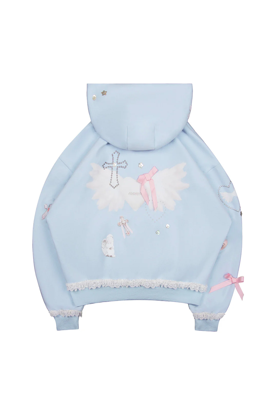 WHISPER ZIP HOODIE BABY BLUE - Image 7